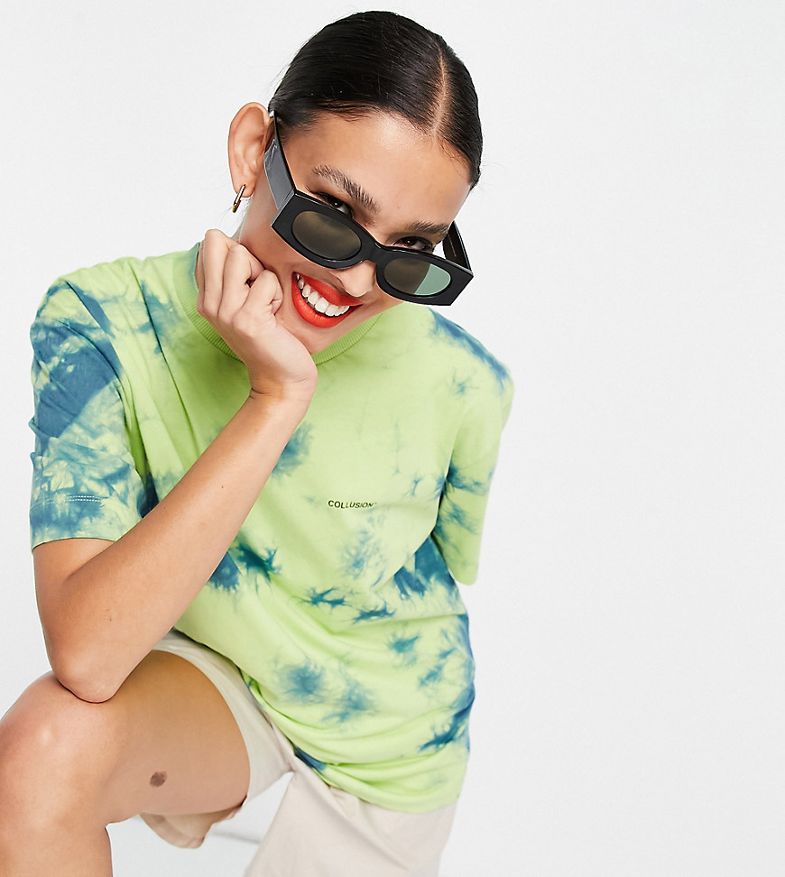 T-shirt by COLLUSION Exclusive to ASOS Part of our responsible edit Tie-dye design Crew neck Short sleeves Relaxed fit