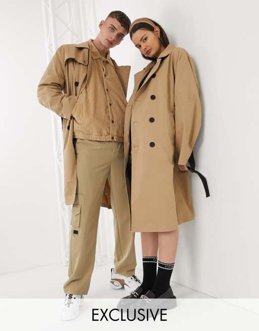 Asos hot sale tan coat