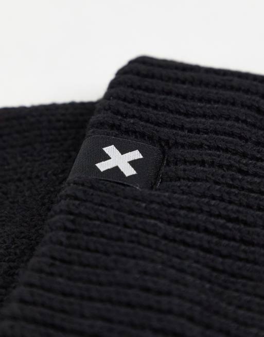 COLLUSION Unisex - Vissersmuts met logo in zwart - BLACK, 4 van 4