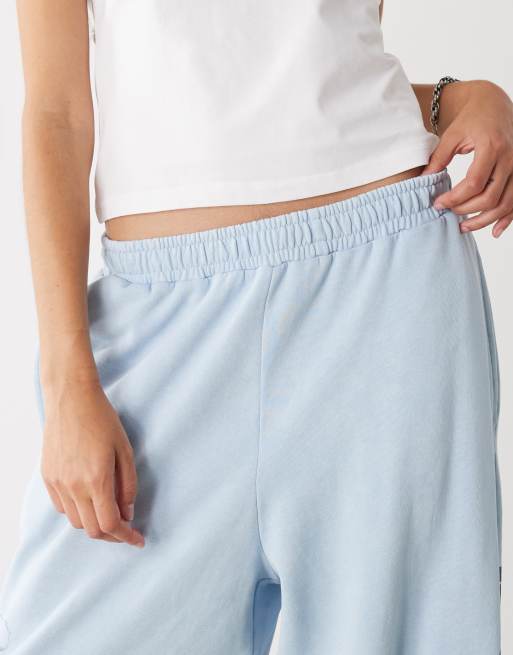 COLLUSION Unisex – Weite Jogginghose aus gewaschenem Material mit Kontrastnaht, 4 von 4