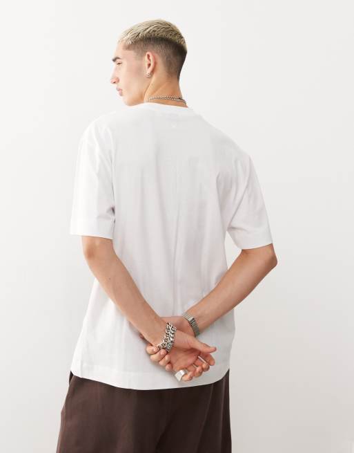 COLLUSION Unisex - T-shirt in wit