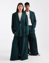 ASOS DESIGN tailored nipped waist blazer with cutaway hem in pink