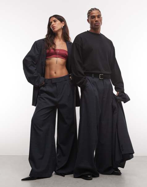 COLLUSION Unisex wide leg trouser set - view 1