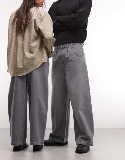 COLLUSION Unisex XL baggy jeans in stone wash, 2 of 5