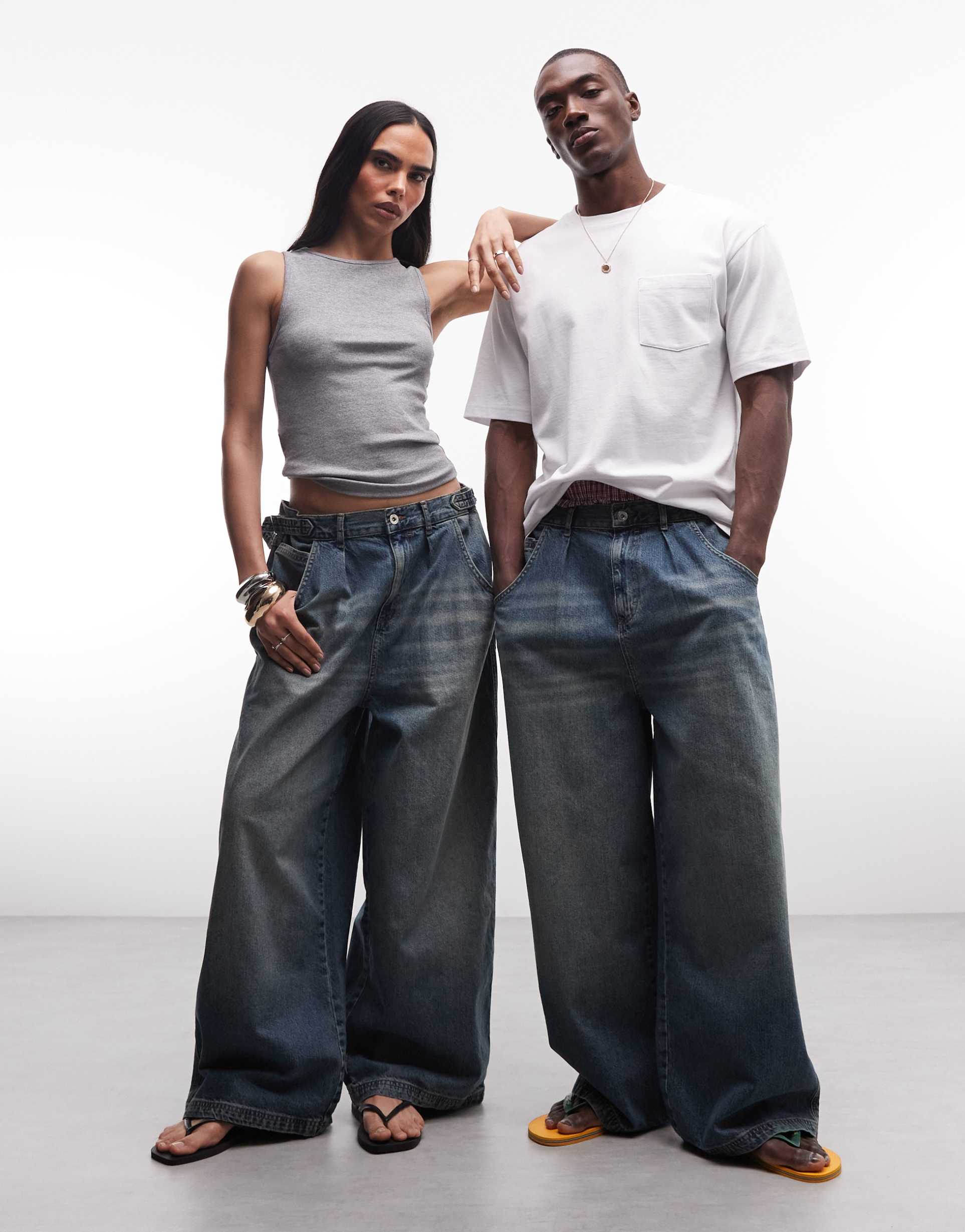 collusion unisex xl baggy jeans