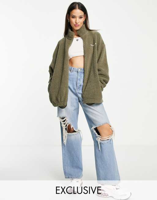 Fleece hot sale jacket asos