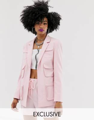 collusion blazer dress with utility details