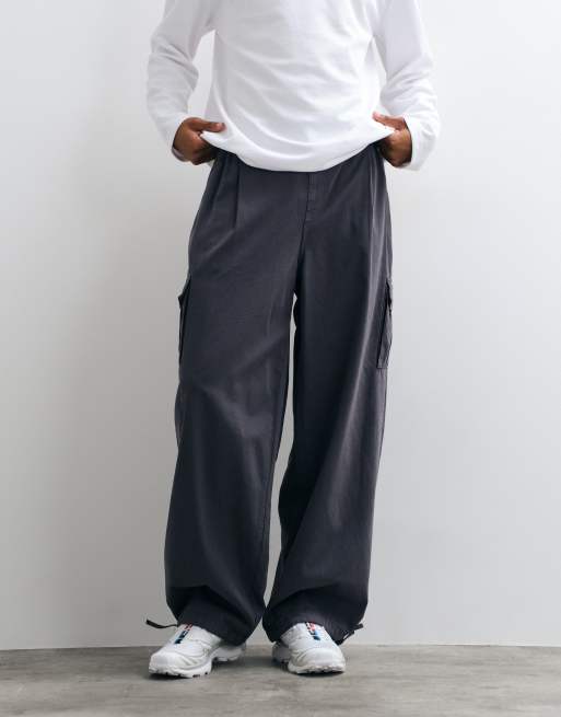 COLLUSION utility cargo trouser in charcoal, 3 of 5