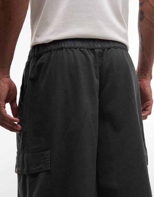 COLLUSION utility shorts in black, 4 of 5