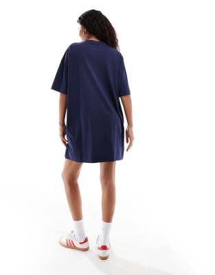 COLLUSION v-neck T-shirt dress in navy | ASOS