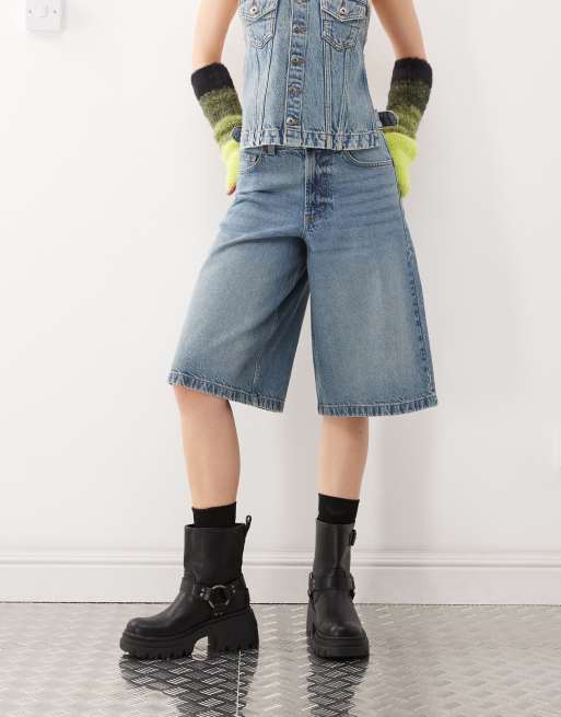 COLLUSION - Vaskede jorts i denim i vintage-stil, 3 af 5