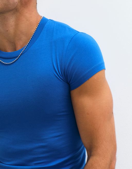 COLLUSION verkleind T-shirt in blauw, 3 van 5