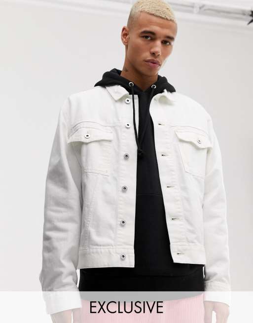 Veste jeans online blanche