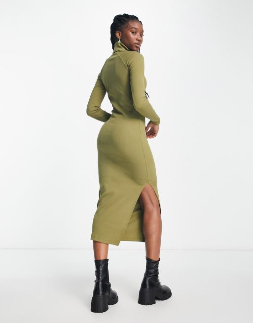 Vestito midi maniche lunghe sales