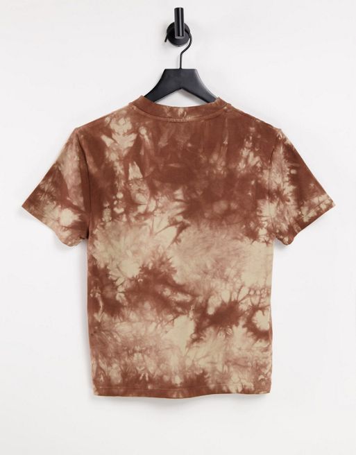 brown Tei dye shirt - ITEM #TEIDYE-BROWN