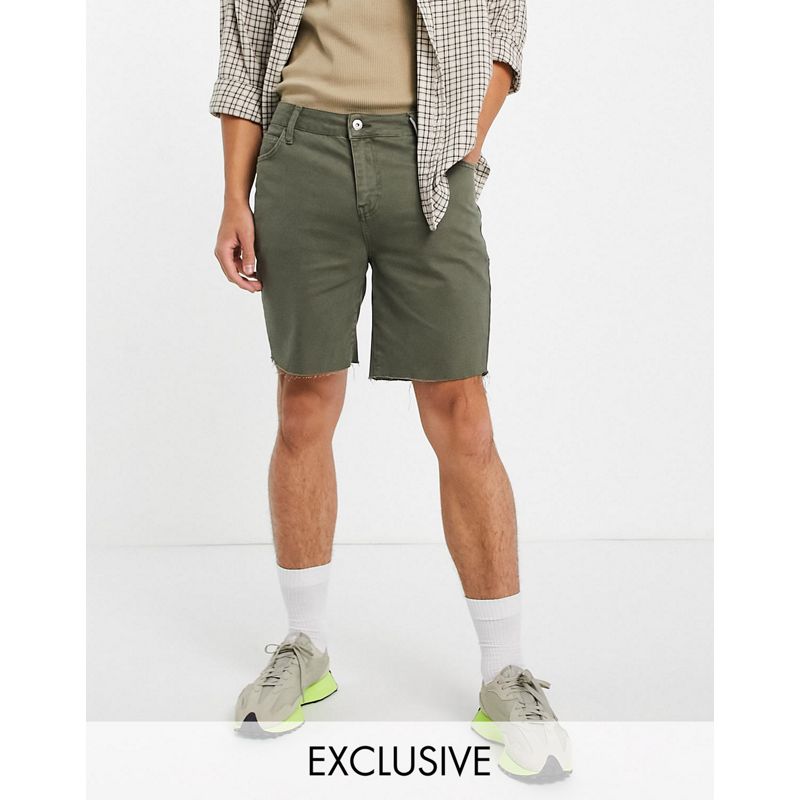 COLLUSION ‑ Vintage-Shorts im 90er-Stil in verwaschenem Grün