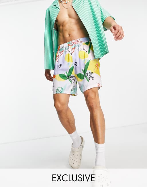 COLLUSION - Viscose short met print