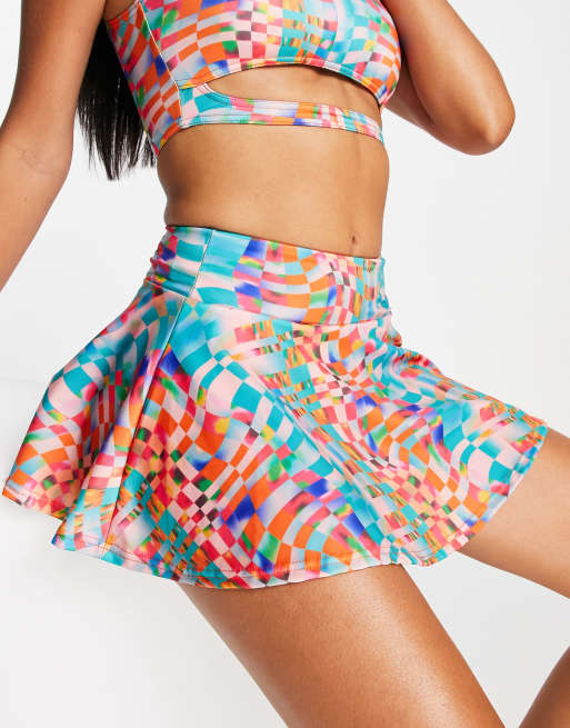 Printed cheap swim skirt