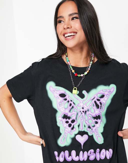 Butterfly t sales shirt dress