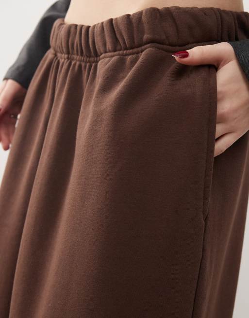 COLLUSION washed brown extreme relaxed sweatpants | ASOS