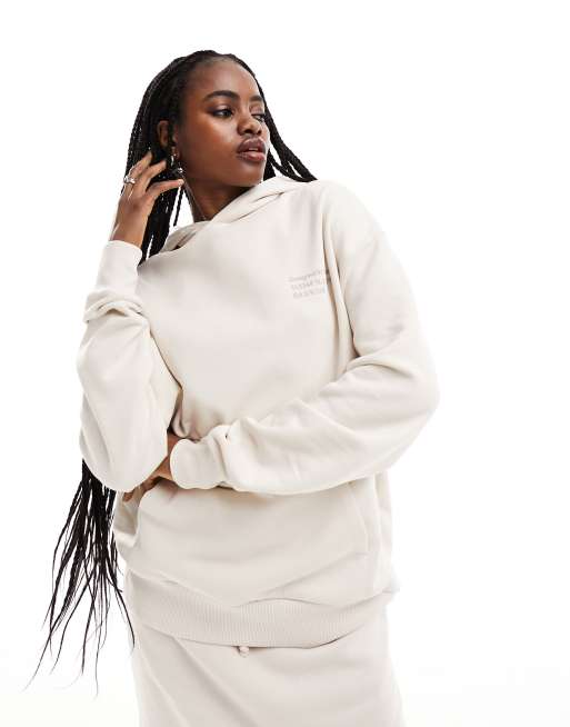 Puma logo oversized online sweatshirt in washed ston