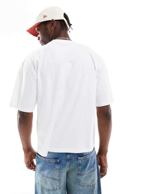 【KOOLOSET】Crop Box Logo Collar Tee AIKO SMOKE LOGO BOXY CROP TEE