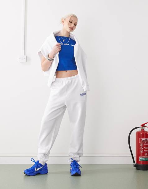 COLLUSION white logo sweatpants - view 1