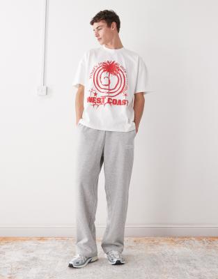 Collusion White Printed T-shirt With Front Graphic In White