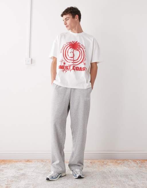 COLLUSION white printed t-shirt with front graphic