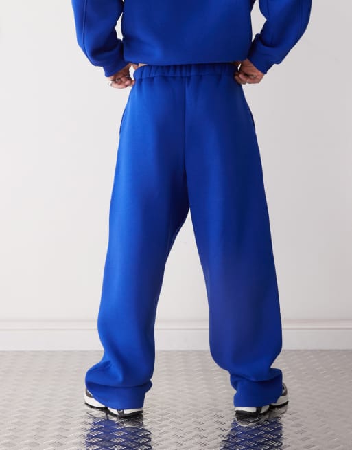 COLLUSION wide leg joggers in blue ASOS - Main Image