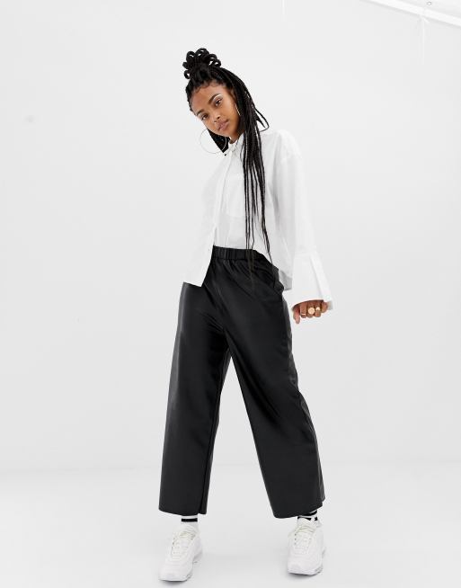 Pantalon simili cuir discount asos