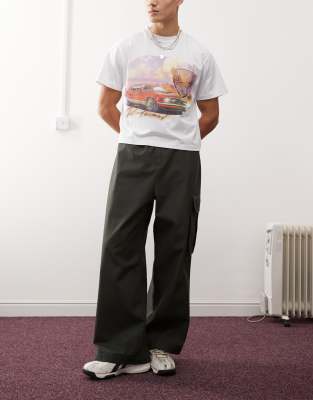 Collusion Wide Leg Utility Pants