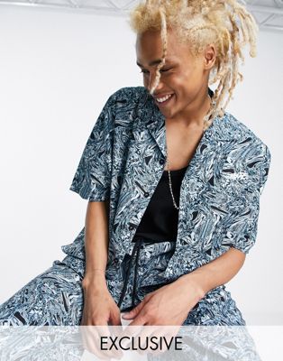 COLLUSION woven short sleeve shirt with all over print co-ord - ASOS Price Checker