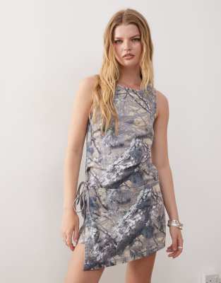 Collusion Wrap Mini Dress