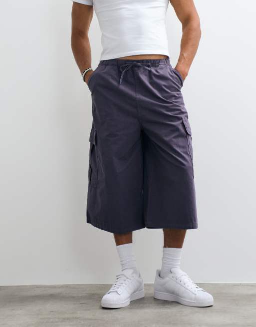 COLLUSION wydłużone jorty w kolorze śliwkowym, 2 z 5