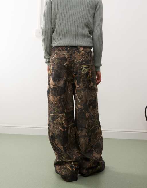 COLLUSION x 002 – Weite Jeans mit Military-Baum-Muster, 4 von 5