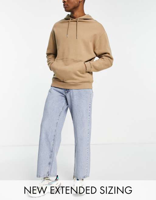 COLLUSION x 014 - Extreem baggy dad jeans met stonewash in blauw