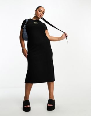 COLLUSION X TAMMY plus midaxi t-shirt dress in black - ASOS Price Checker