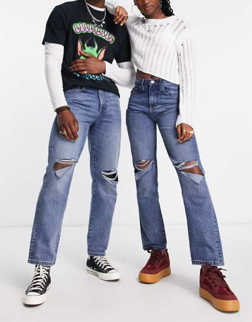 90s ripped jeans store outfits