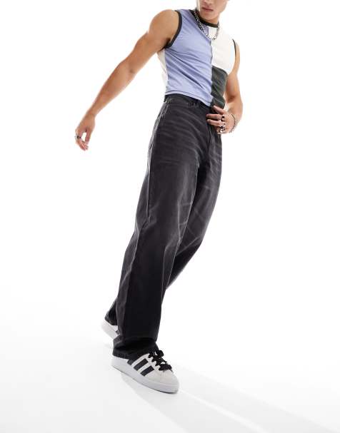 COLLUSION - x001 - Anti-fit jeans in zwart - view 1