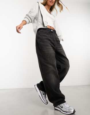 Collusion COLLUSION X001 antifit jeans in black - BLACK