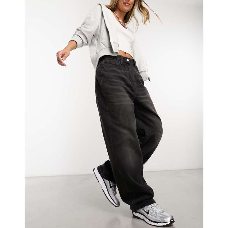 COLLUSION X001 antifit jeans in black | ASOS