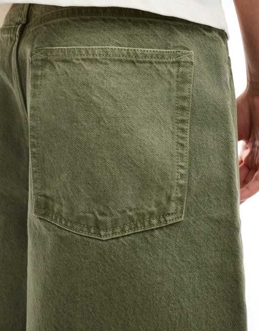 COLLUSION X001 antifit jeans in khaki, 4 of 5