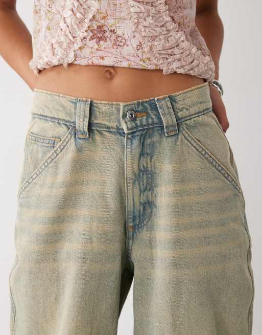 COLLUSION X001 antifit jeans in light dirty wash