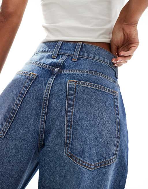 COLLUSION X001 antifit jeans in midwash