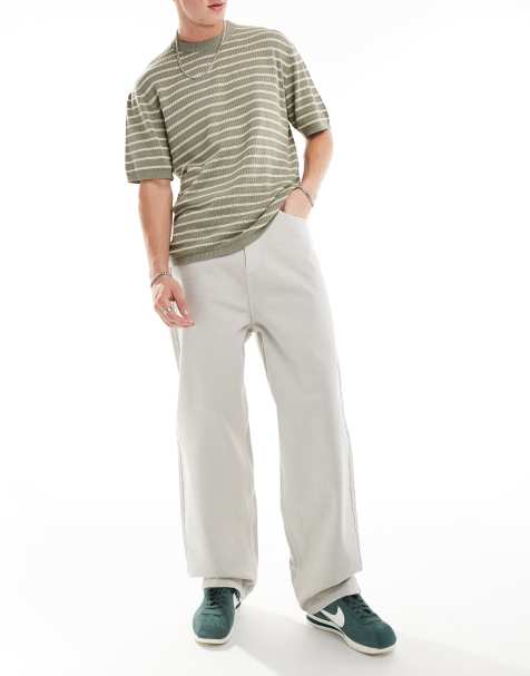COLLUSION - X001 - Antifit jeans in stone - view 1