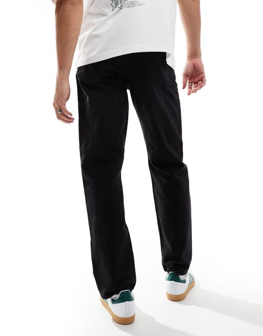 COLLUSION X001 antifit jeans in washed black, 5 of 5