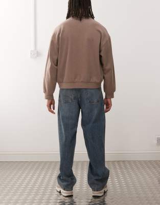 Collusion X001 Antifit Mid Rise Jeans In Brown