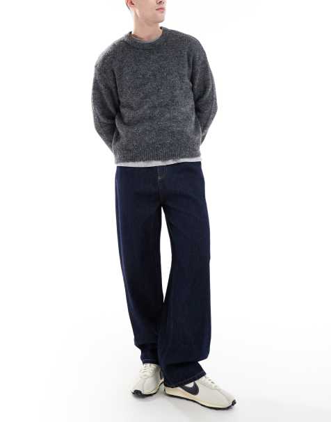 COLLUSION X001 - Antifit skyllede jeans med mellemhøj talje - view 1