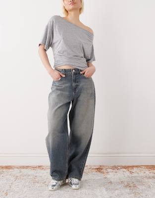 X001 - Jean large délavé-Neutral W32 L32